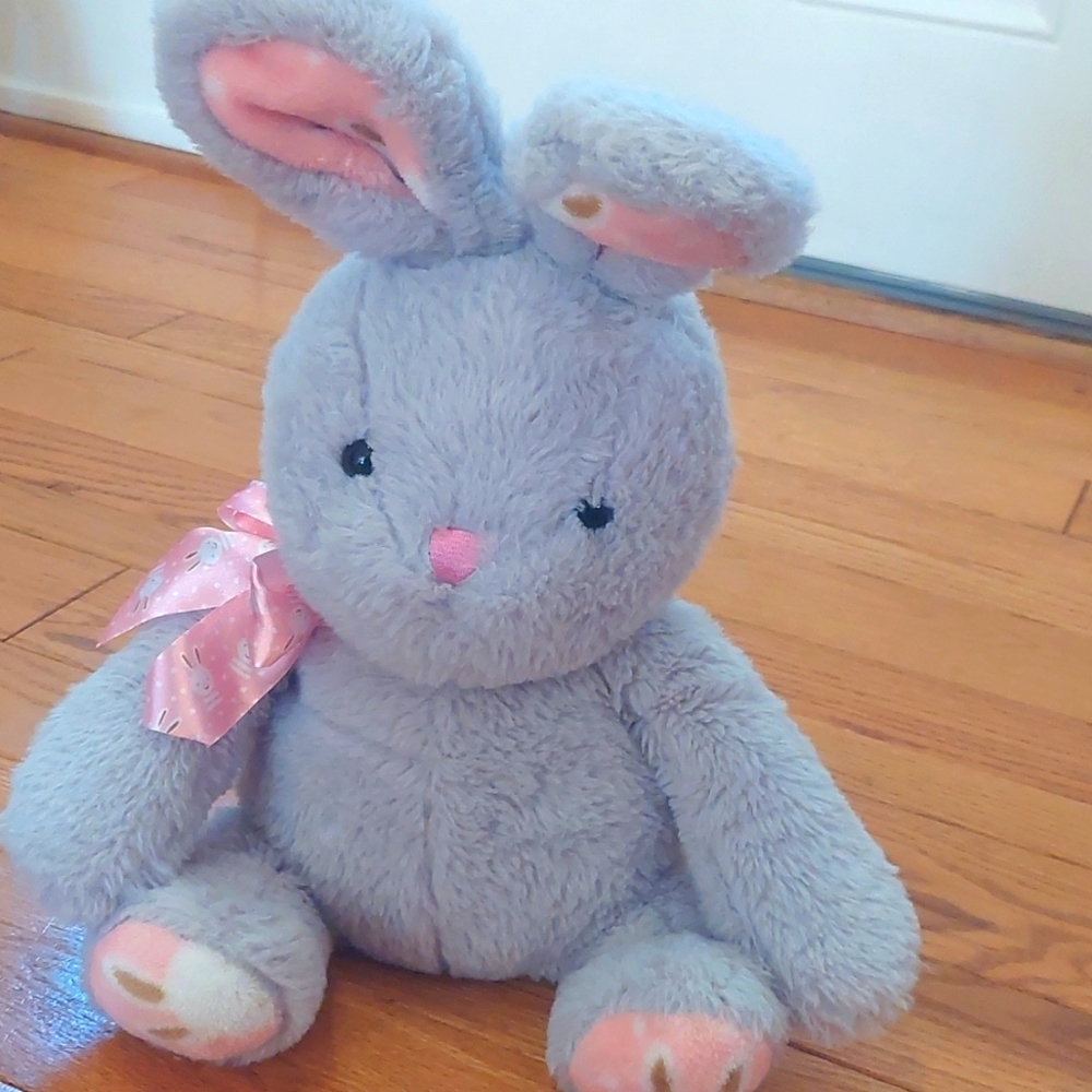 Gray Stuffed Bunny